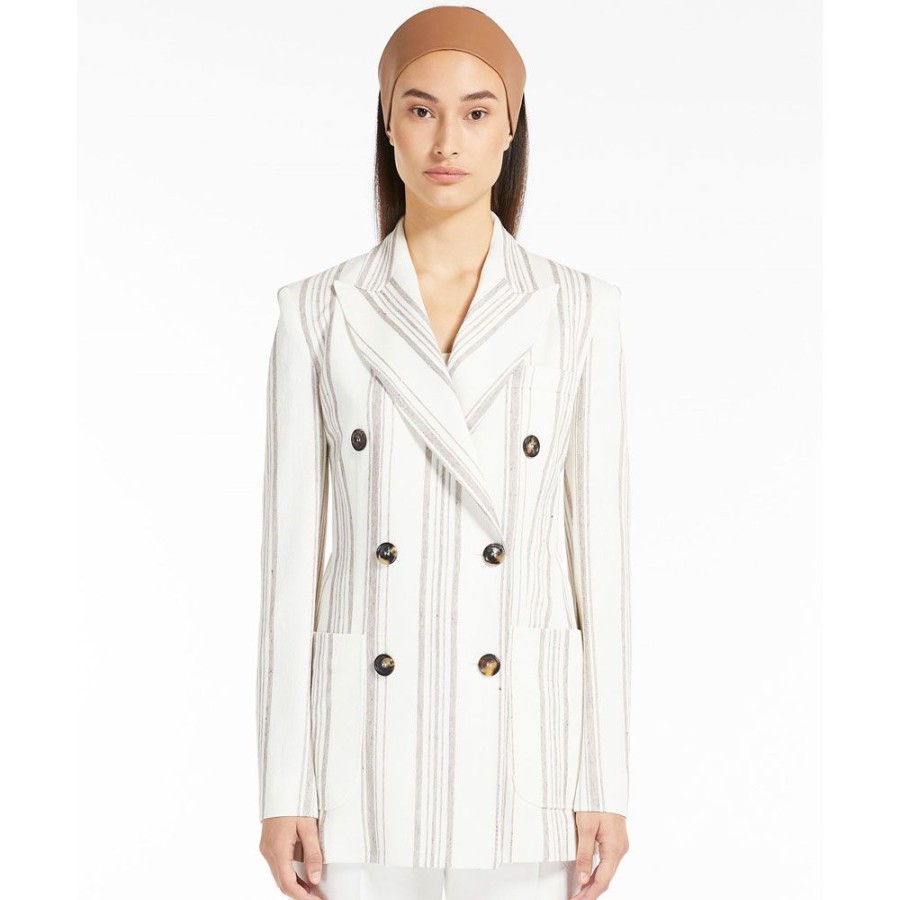 Dame MaxMara Blazere | Max Mara - Alloro Blazer Stribet