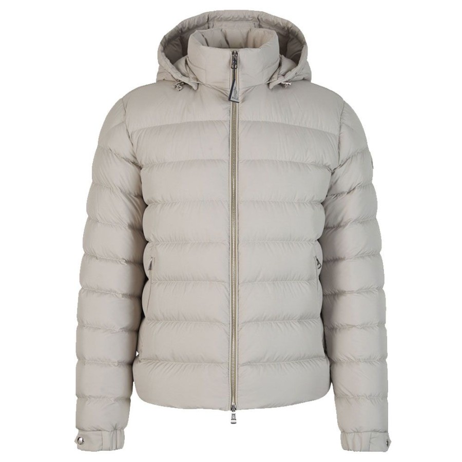 Herren MONCLER HERRE Overtoj | Moncler - Arneb Short Down Jacket Beige