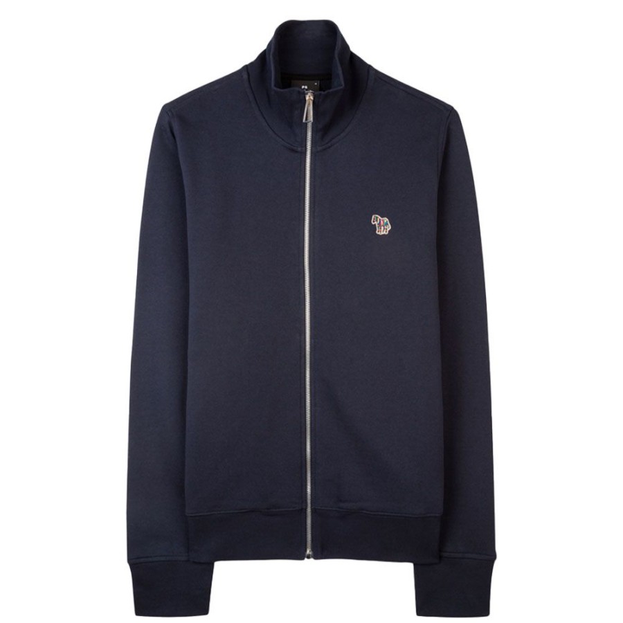 Herren Paul Smith Cardigan | Ps Paul Smith - Zip Cardigan Navy