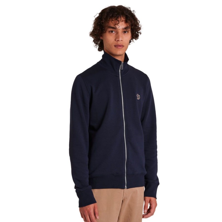 Herren Paul Smith Cardigan | Ps Paul Smith - Zip Cardigan Navy