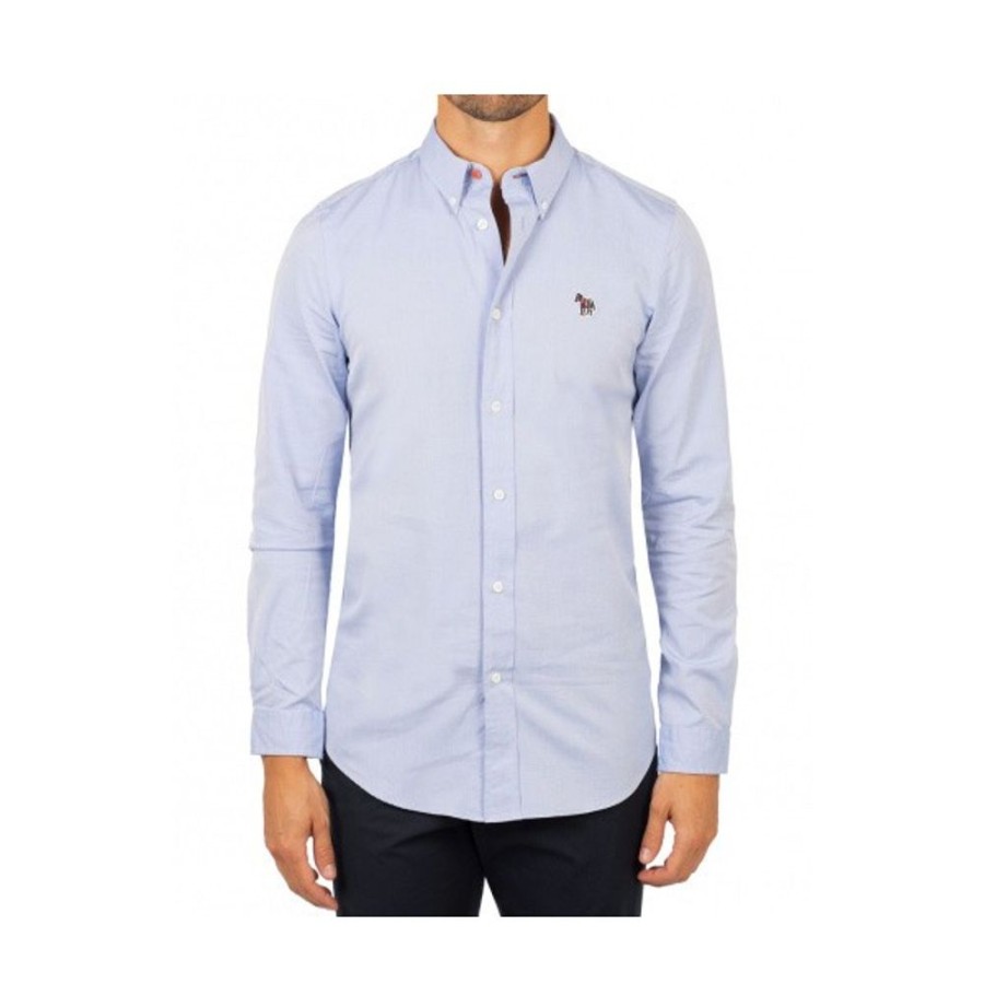 Herren Paul Smith Skjorter | Ps By Paul Smith - Oxford Shirt Lys Bla