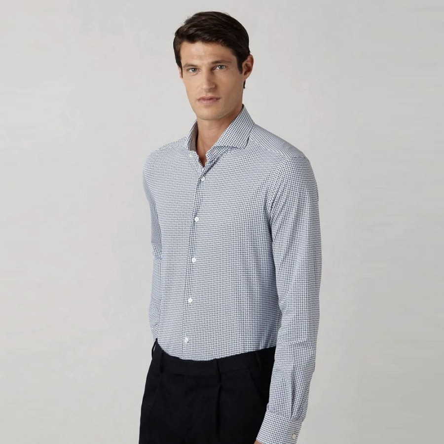 Herren Xacus MEN Skjorter | Xacus - Active Shirt Bla/Hvid