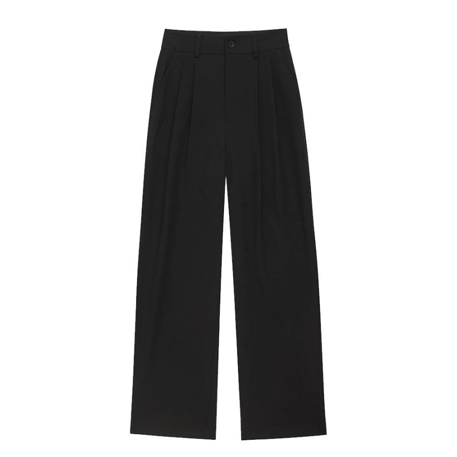 Dame Anine Bing Bukser | Anine Bing - Carrie Pants, Twill Black