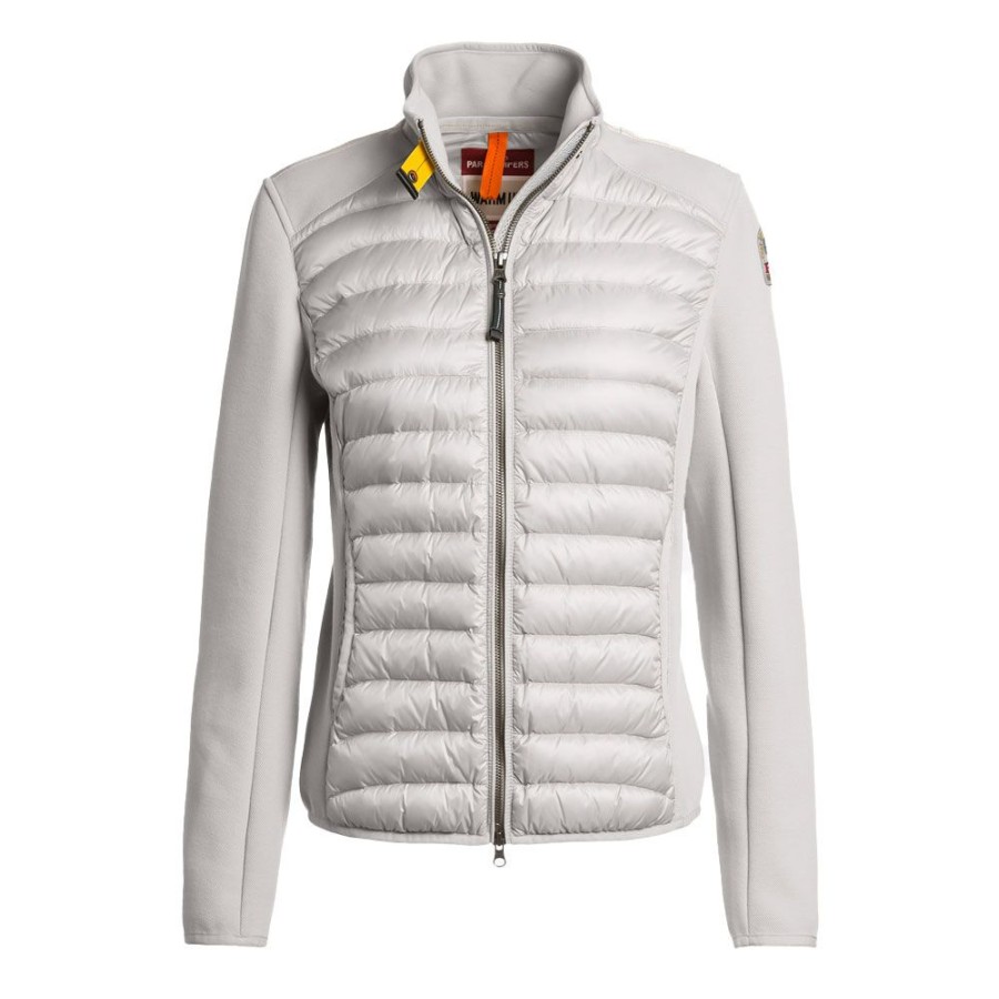 Dame Parajumpers Overtoj | Parajumpers - Olivia Hybrid Jacket Cement