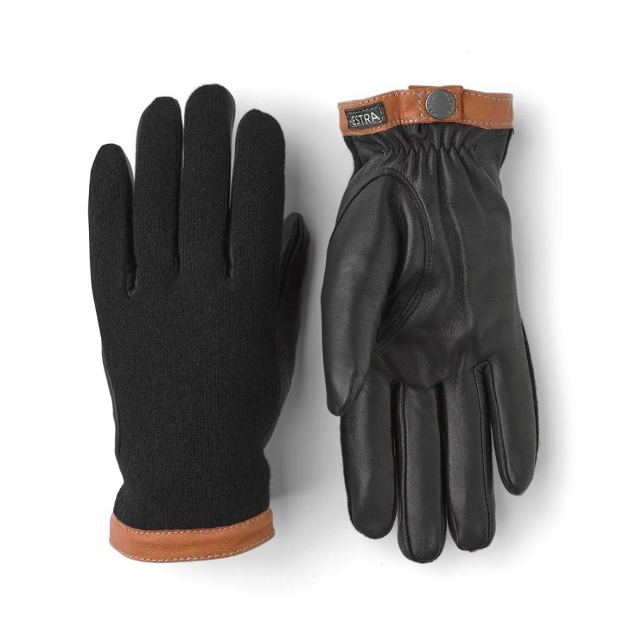 Herren Hestra Handsker | Hestra - Deerskin Handsker Sort