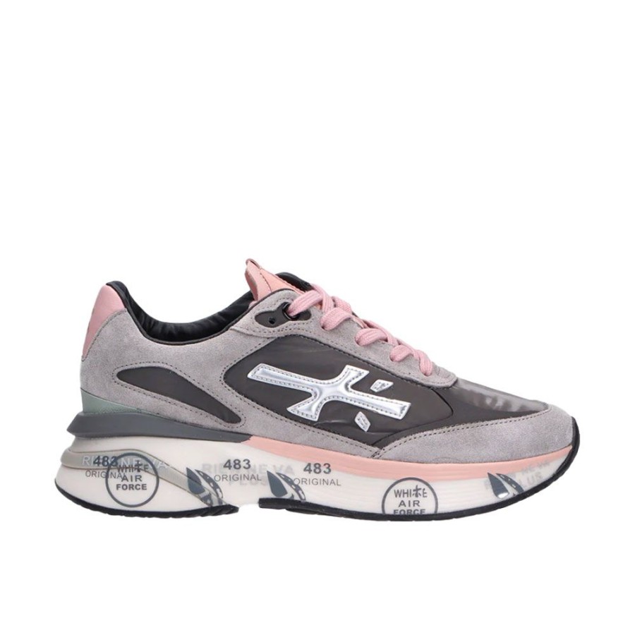 Dame Premiata Dame Sneakers | Premiata - Moerund Sneakers Grey Multi