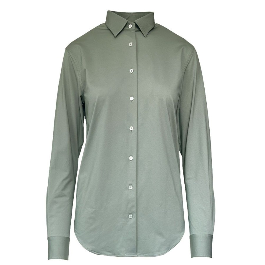 Dame Xacus Skjorter | Xacus - Marta Shirt Dusty Green