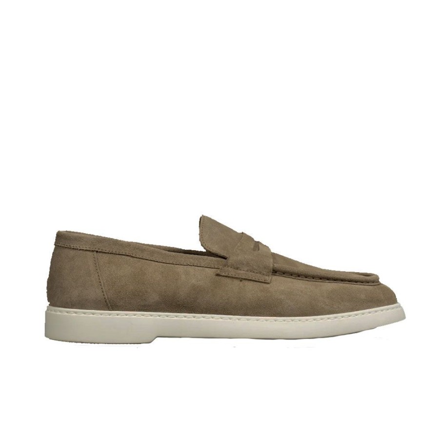 Herren Doucal's MEN Sko I Ruskind | Doucal'S - Wash Loafers Sand