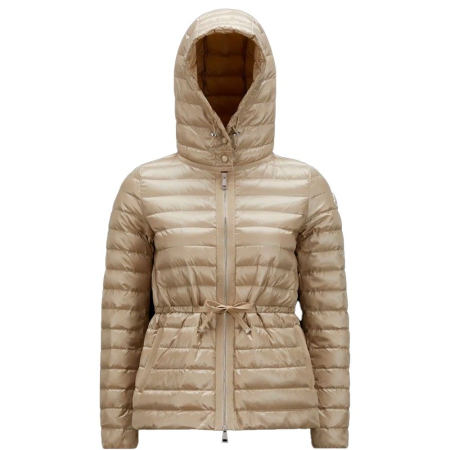 Dame MONCLER DAME Overtoj | Moncler - Raie Short Down Jacket Cream