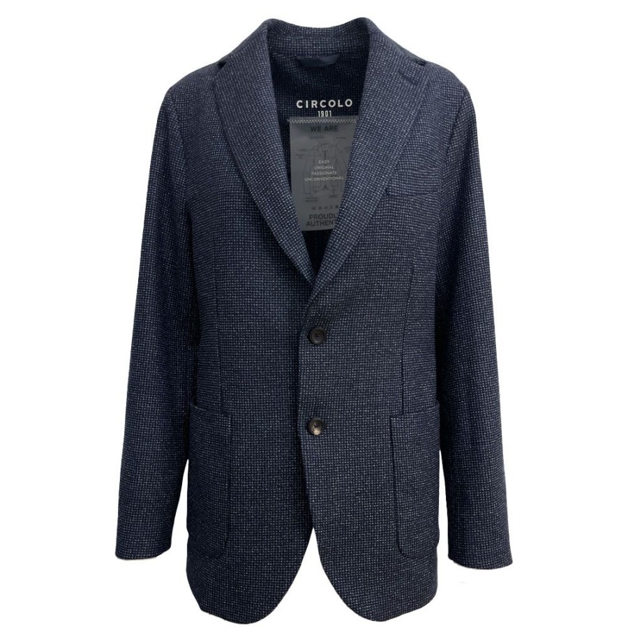 Herren Circolo Blazer | Circolo - Blazer Mork Bla