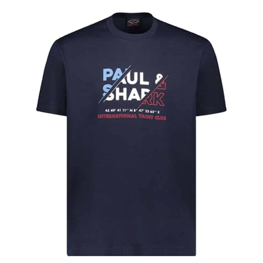 Herren Paul & Shark T-Shirts | Paul & Shark - T-Shirt Sort