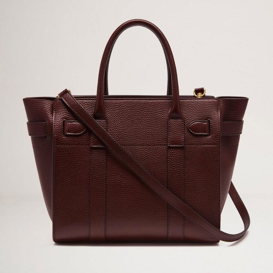 Dame Mulberry Tasker | Mulberry - Small Zipped Bayswater, Oxblood