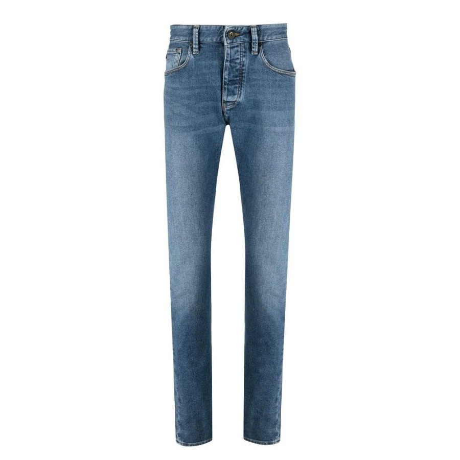 Herren Emporio Armani Herre Jeans | Emporio Armani - J75 Jeans Bla