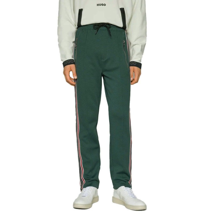 Herren HUGO Bukser | Hugo - Darst Tracksuit Pants Mork Gron