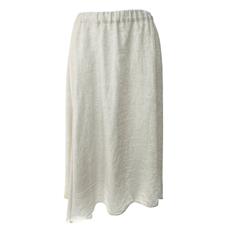 Dame Xacus Nederdele | Xacus - Brooke Linen Skirt Sand