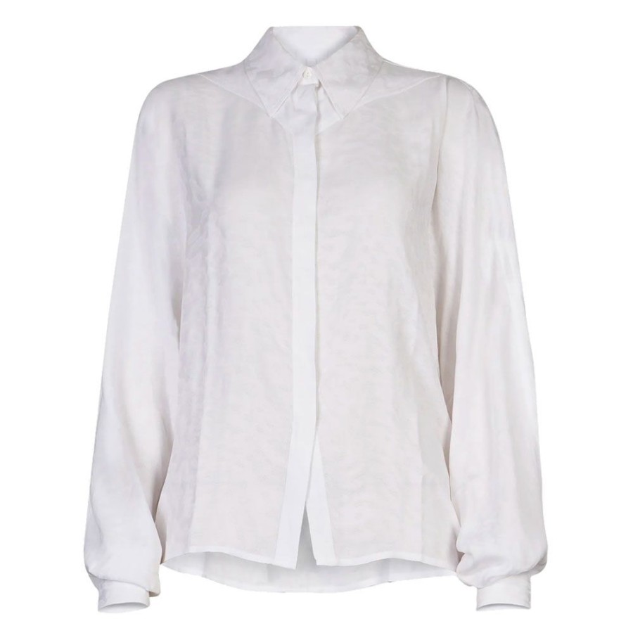 Dame Lala Berlin Bluser | Lala Berlin - Blouse Bucci Hvid