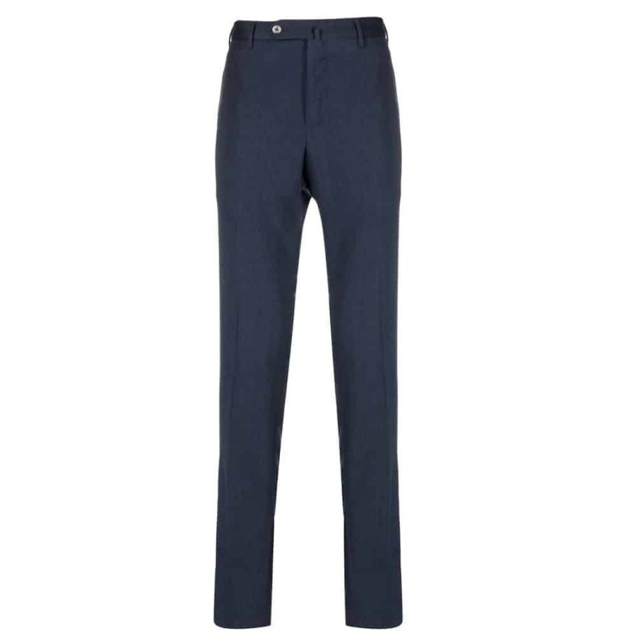 Herren PT01 Bukser | Pt Torino - Slimfit Trousers Mork Bla