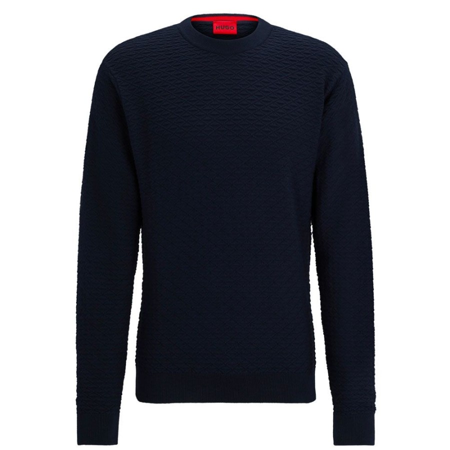 Herren HUGO Strik | Hugo - Knit Navy