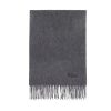 Herren Mulberry Torklaeder | Mulberry - Cashmere Scarf, Grey Melange