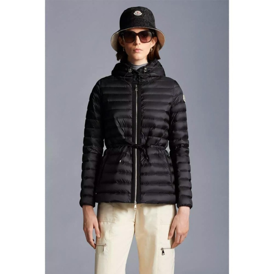 Dame MONCLER DAME Overtoj | Moncler - Raie Short Down Jacket Sort