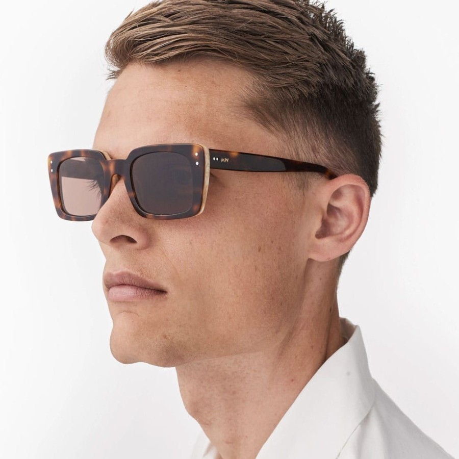 Herren Messy Weekend Solbriller | Messy Weekend - Anna Sunglasses, Tortoise Brown