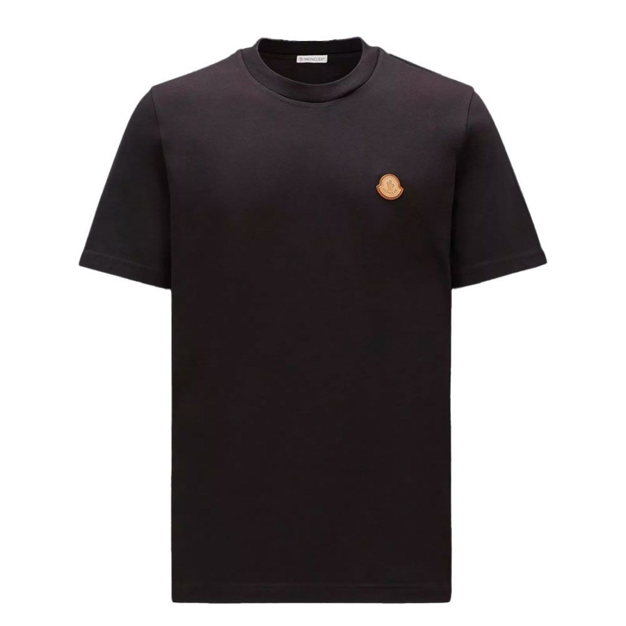 Herren MONCLER HERRE T-Shirts | Moncler - T-Shirt Sort