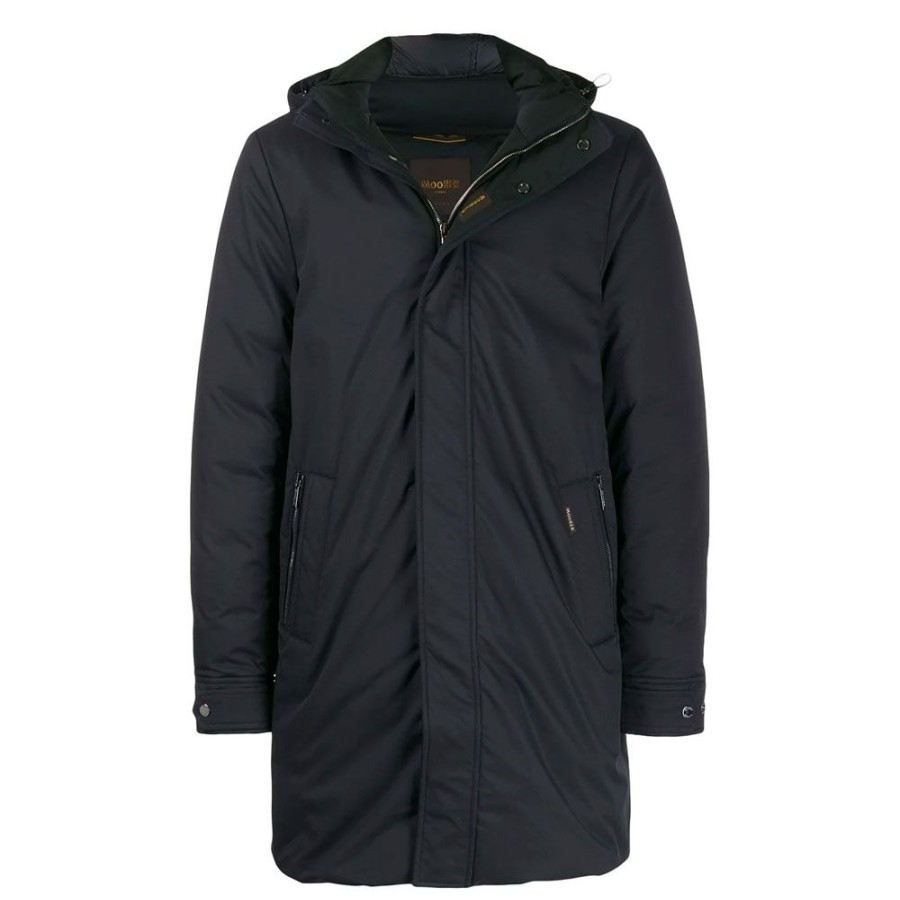 Herren MooRER Overtoj | Moorer - Vermont Coat Sort