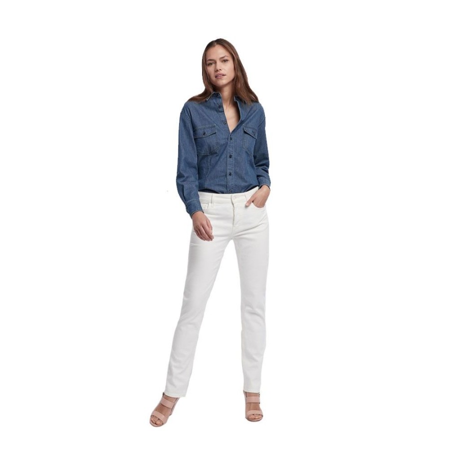 Dame Emporio Armani Dame Jeans | Emporio Armani - J60 Jeans, Cream