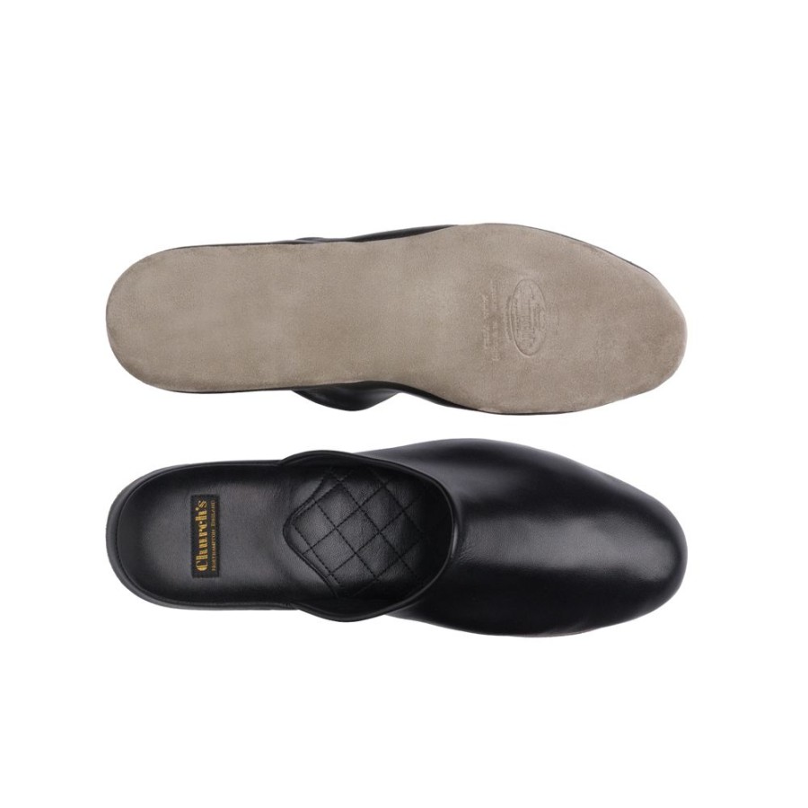 Herren Churchs Slippers | Church'S - Arran 03 Slippers Sort