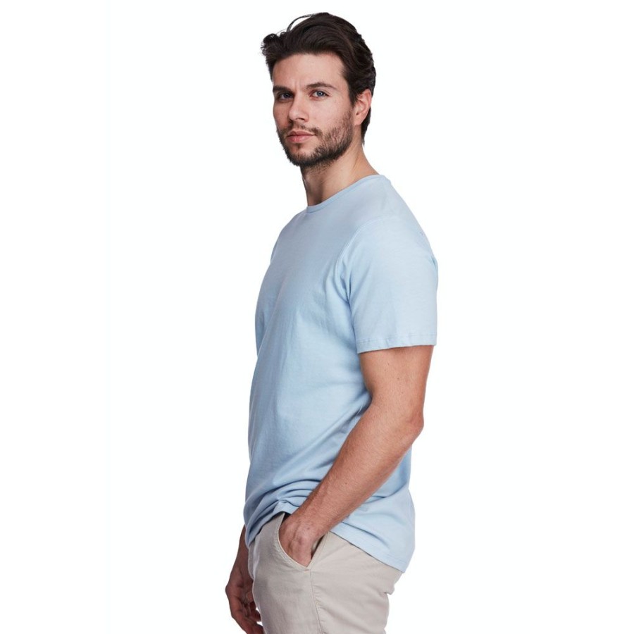 Herren Hansen&Jacob T-Shirts | Hansen & Jacob - T-Shirt Lys Bla