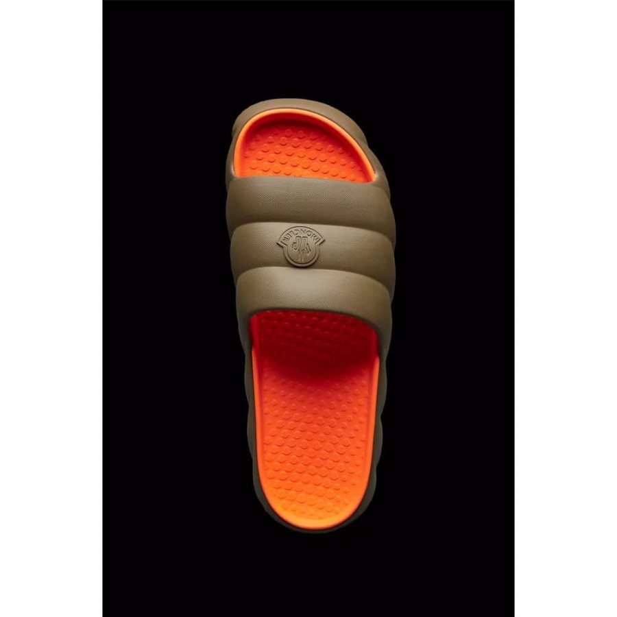 Herren MONCLER HERRE Slippers | Moncler - Lilo Slippers Oliven