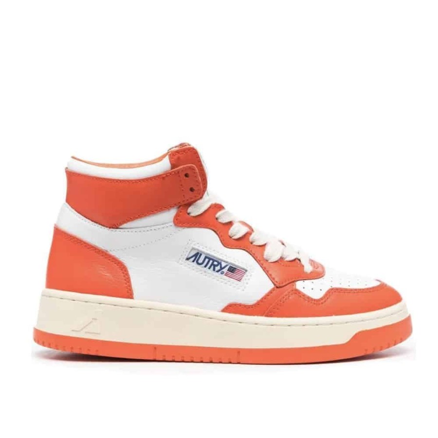 Dame Autry Sneakers | Autry - Medalist Mid Sneakers Orange