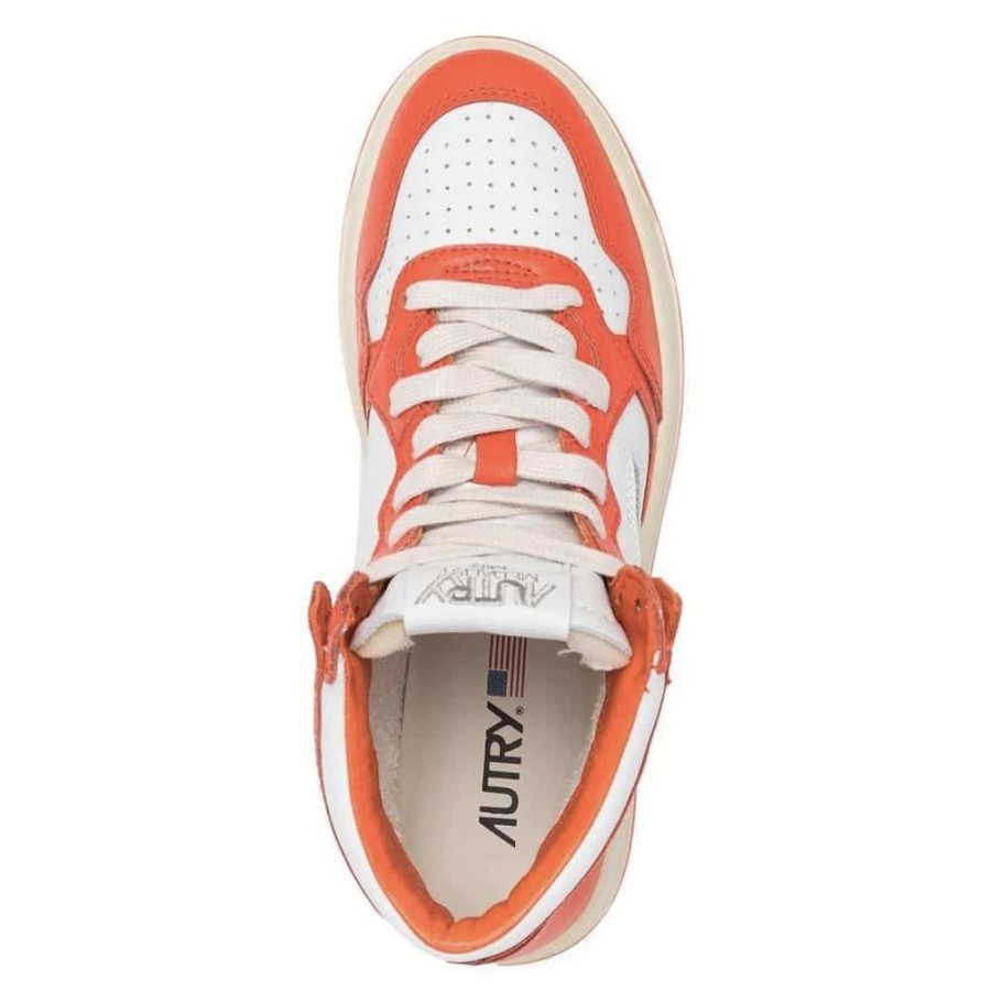 Dame Autry Sneakers | Autry - Medalist Mid Sneakers Orange