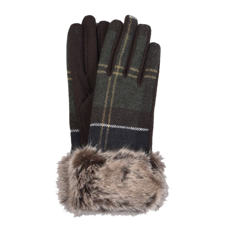 Dame BARBOUR Handsker | Barbour - Ridley Tartan Gloves Ternet