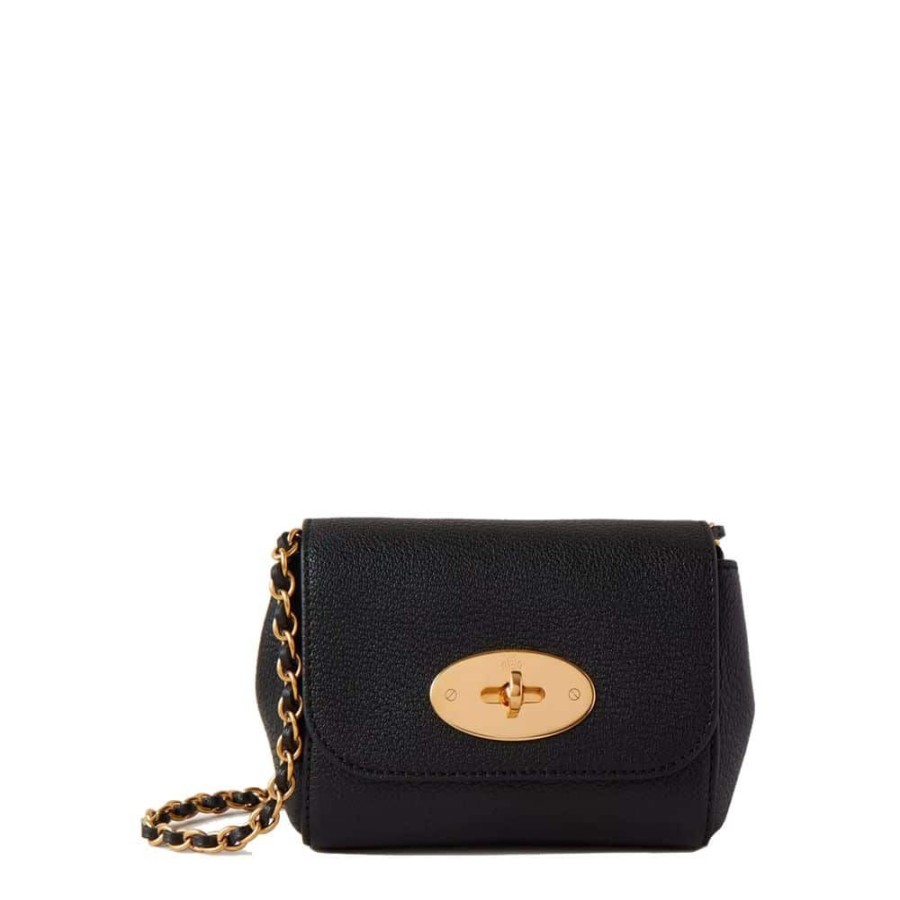 Dame Mulberry Tasker | Mulberry - Micro Lily, Black & Brass