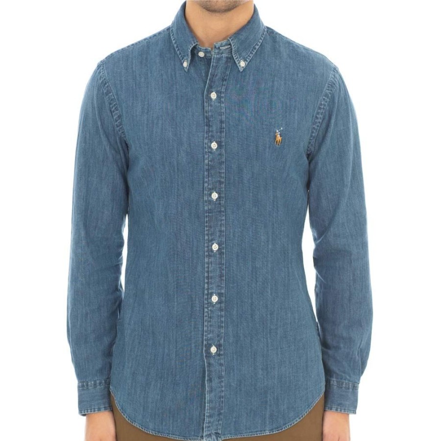 Herren RALPH LAUREN Skjorter | Ralph Lauren - Slim Fit Shirt Denim