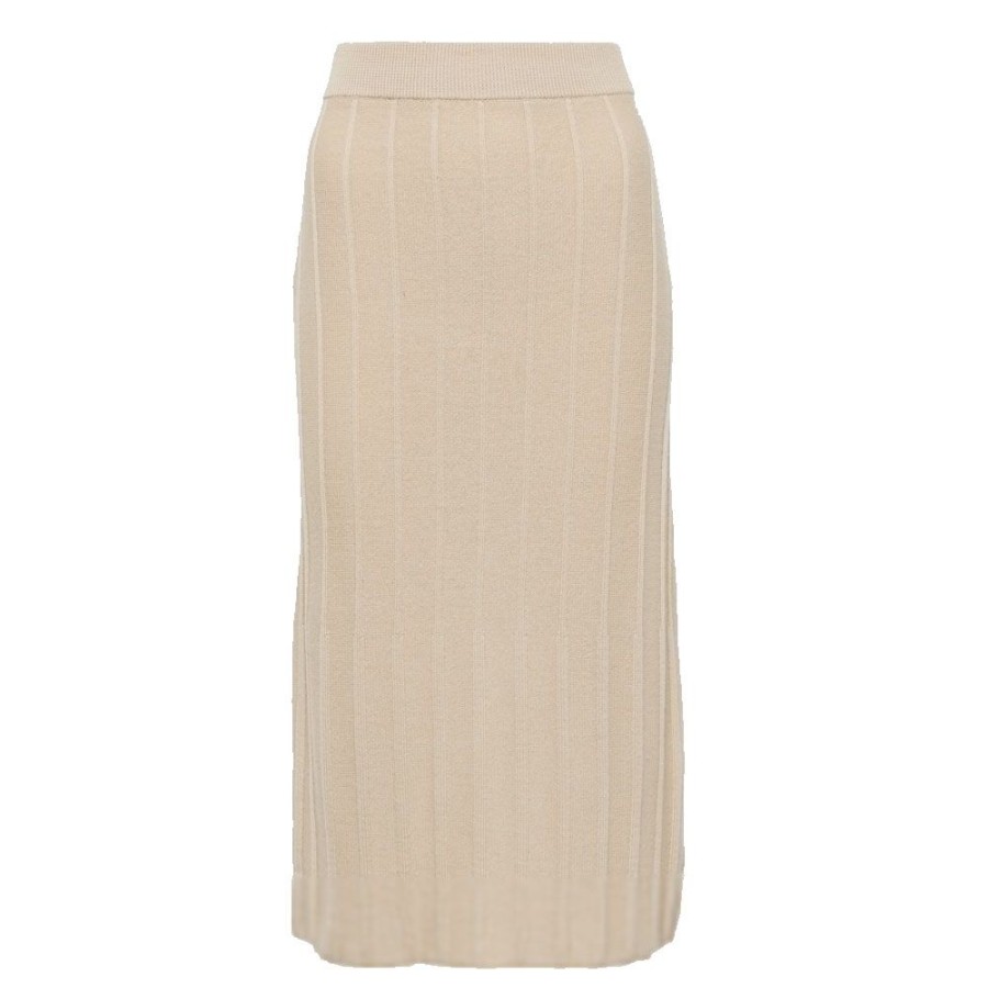 Dame MaxMara Leisure Nederdele | Maxmara Leisure - Melk Skirt Sand