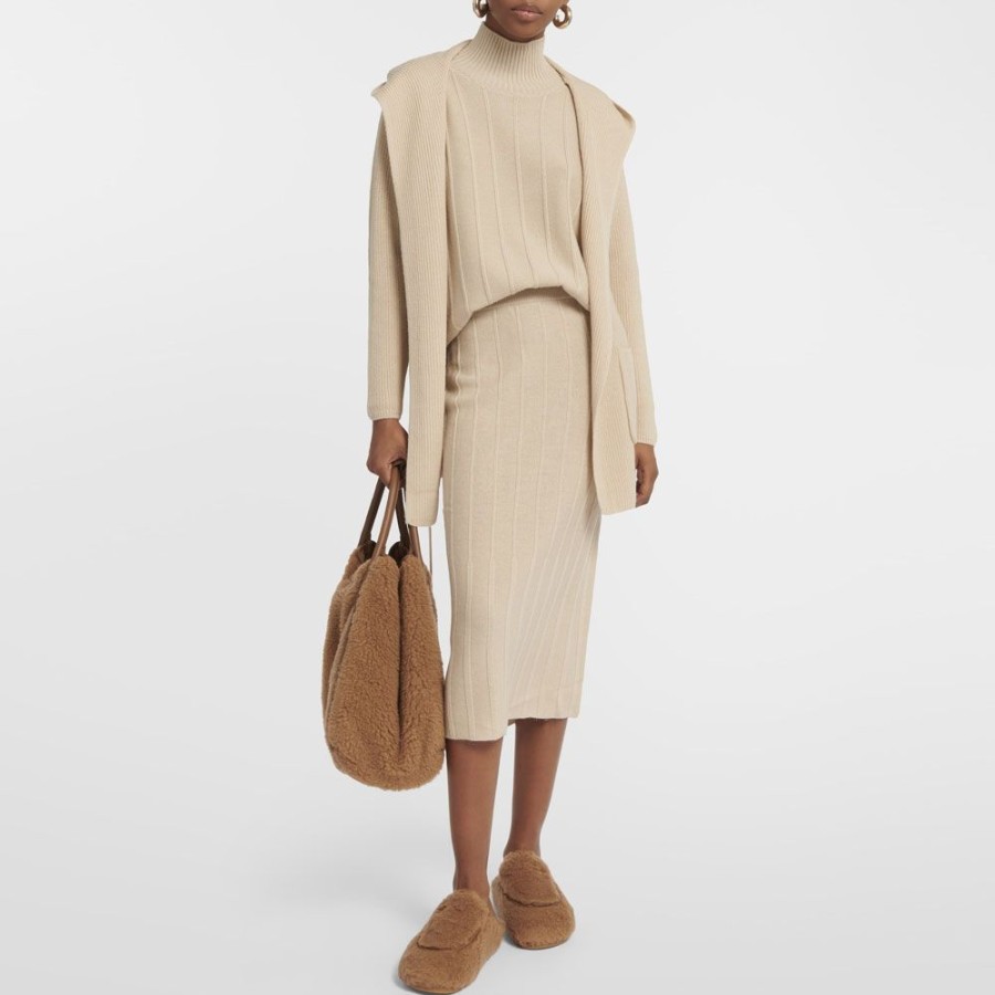 Dame MaxMara Leisure Nederdele | Maxmara Leisure - Melk Skirt Sand