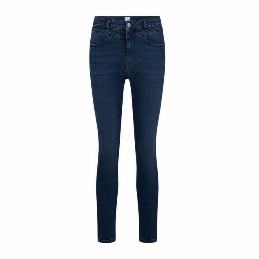 Dame BOSS WOMEN Jeans | Boss - Skinny Crop 4.0 Jeans Navy