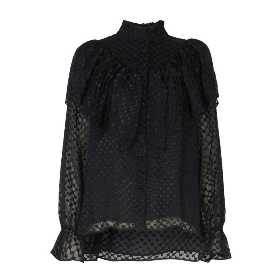 Dame Lala Berlin Skjorter | Lala Berlin - Blouse Bethany Skjorte Sort