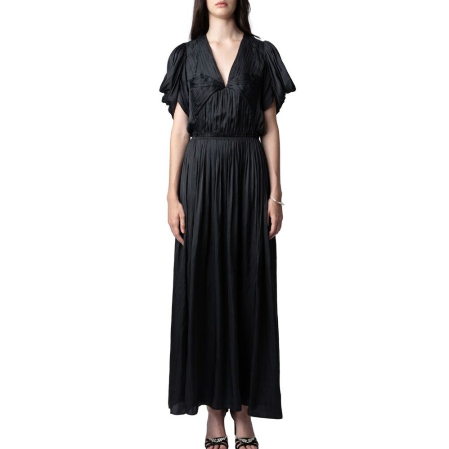 Dame ZADIG & VOLTAIRE Kjoler | Zadig & Voltaire - Reina Dress Sort