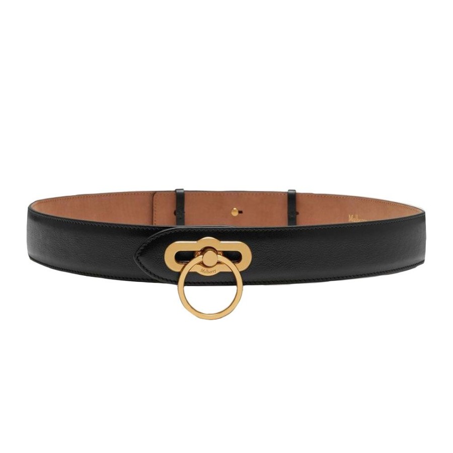 Dame Mulberry Baelter | Mulberry - Amberley Belt, Black