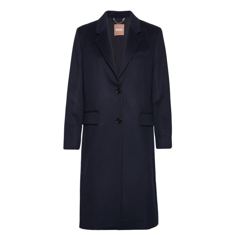 Dame BOSS WOMEN Overtoj | Boss - Catara Coat Marine