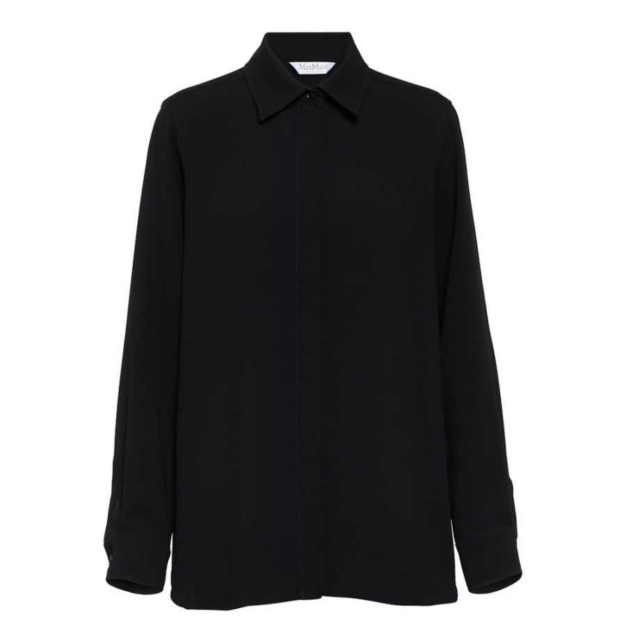 Dame MaxMara Skjorter | Max Mara - Euforia Shirt Black