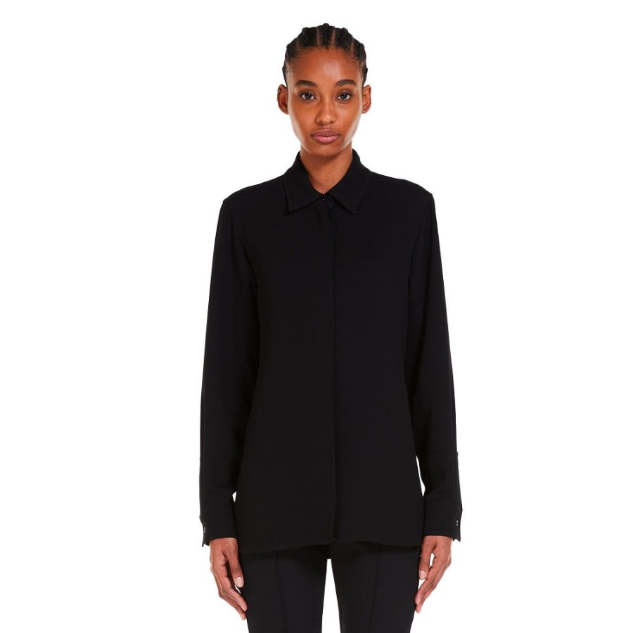 Dame MaxMara Skjorter | Max Mara - Euforia Shirt Black