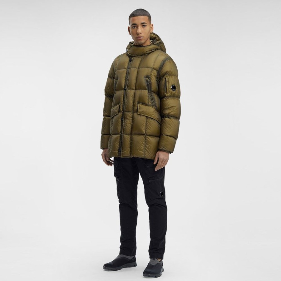 Herren C.P. Company Overtoj | C.P. Company - D.D. Shell Down Parka Jacket Butternut