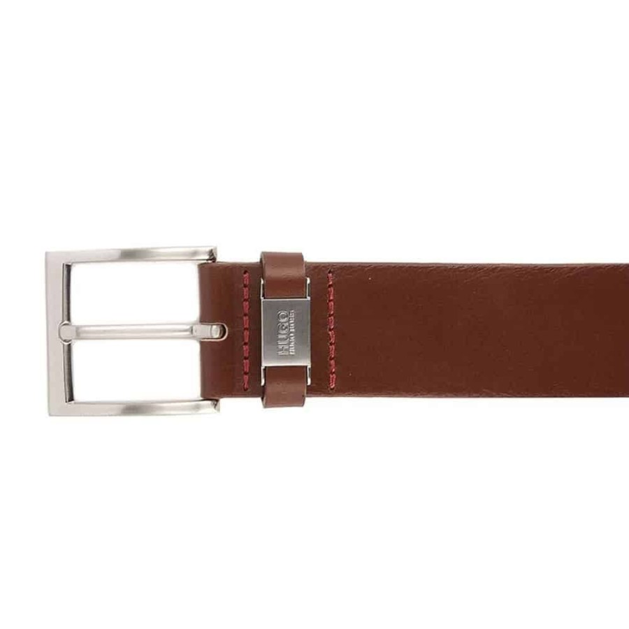 Herren HUGO Baelter | Hugo - C-Connio Belt Lys Brun