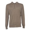 Herren Ferrante Strik | Ferrante - Knit Polo Dark Beige