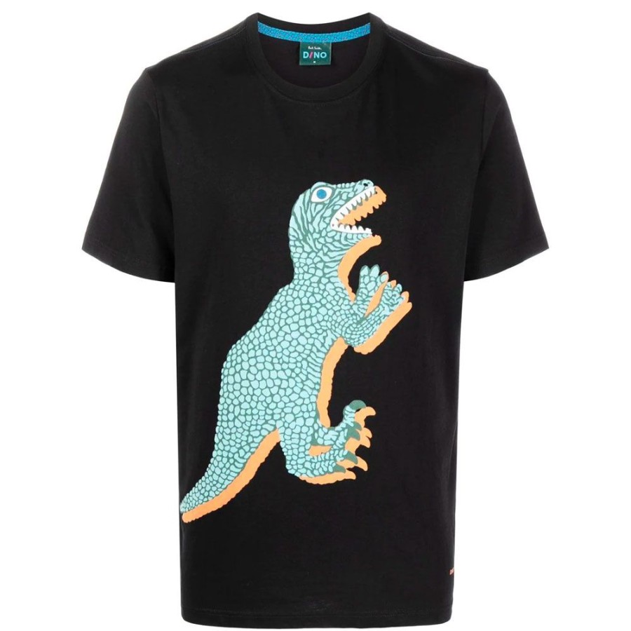 Herren Paul Smith T-Shirts | Ps Paul Smith - Dino T-Shirt Sort