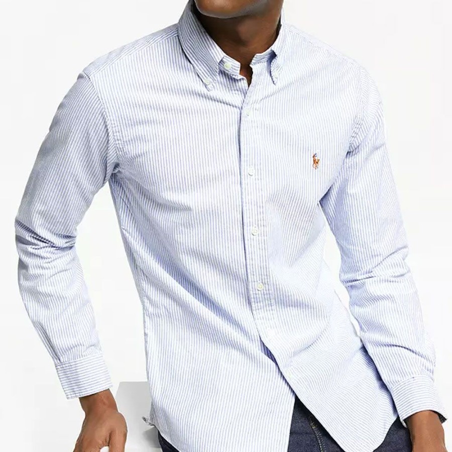 Herren RALPH LAUREN Skjorter | Ralph Lauren - Slim Fit Oxford Shirt Stribet